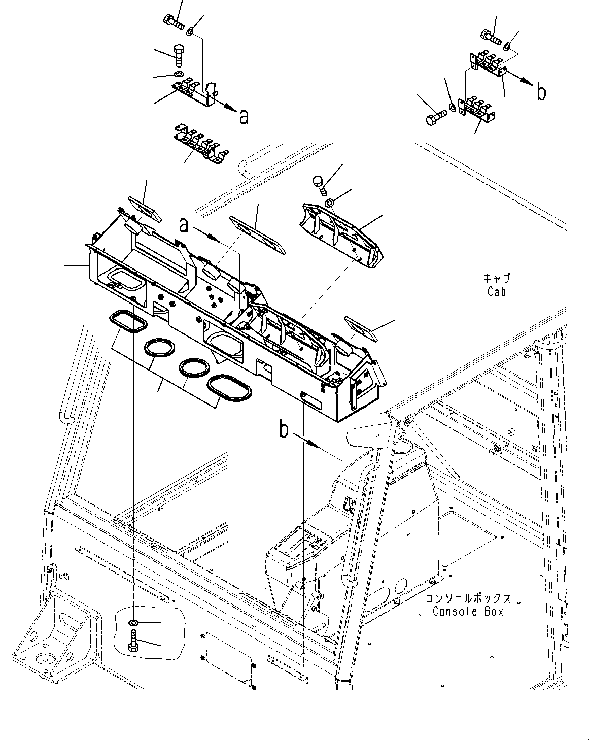 Панель приборов 56D-54-25410 KOMATSU