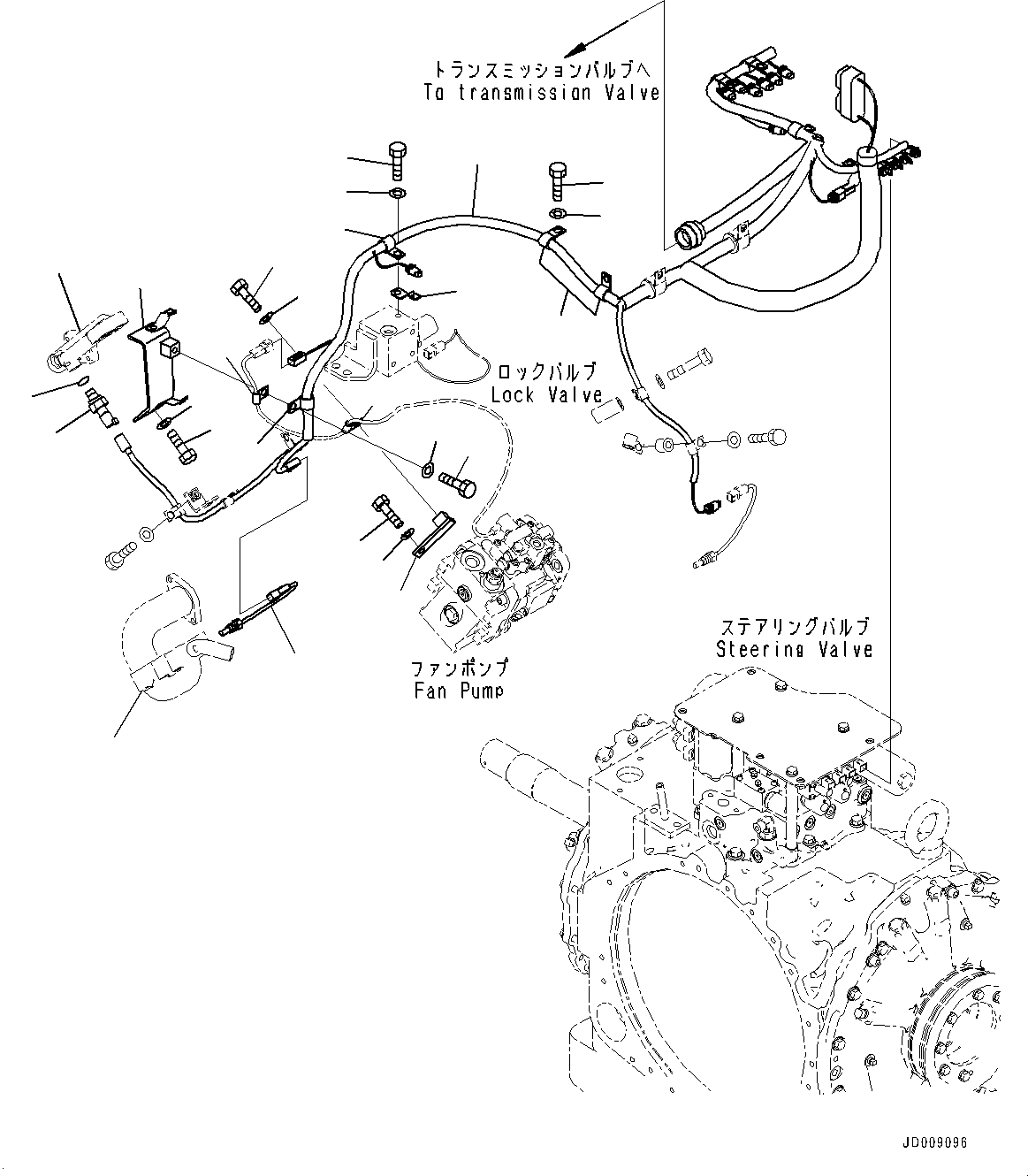 Block(Power Train Hydraulic Piping,Delivery Piping) (17A-49-42390) KOMATSU