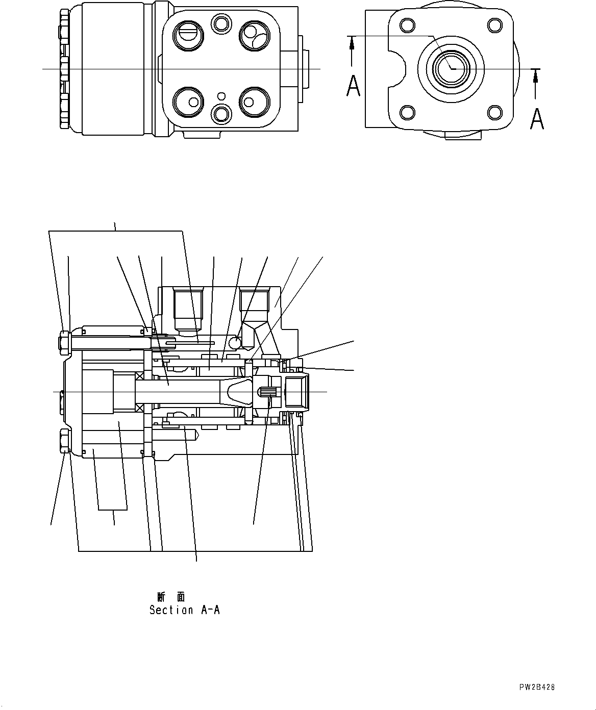 Valve, Steering 56B-40-13501 KOMATSU