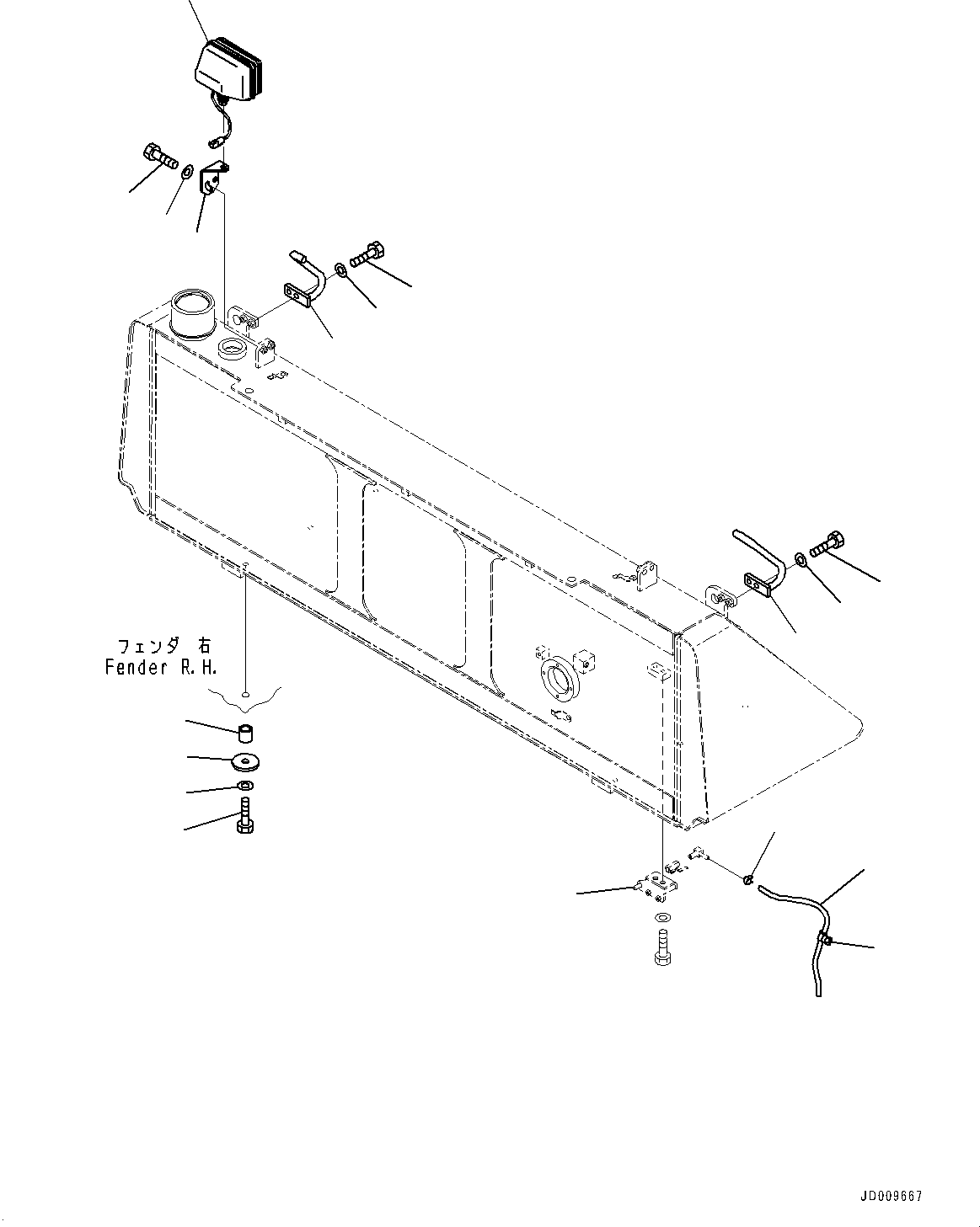 Bracket(Fuel Tank,Fuel Piping) (17A-04-41311) KOMATSU