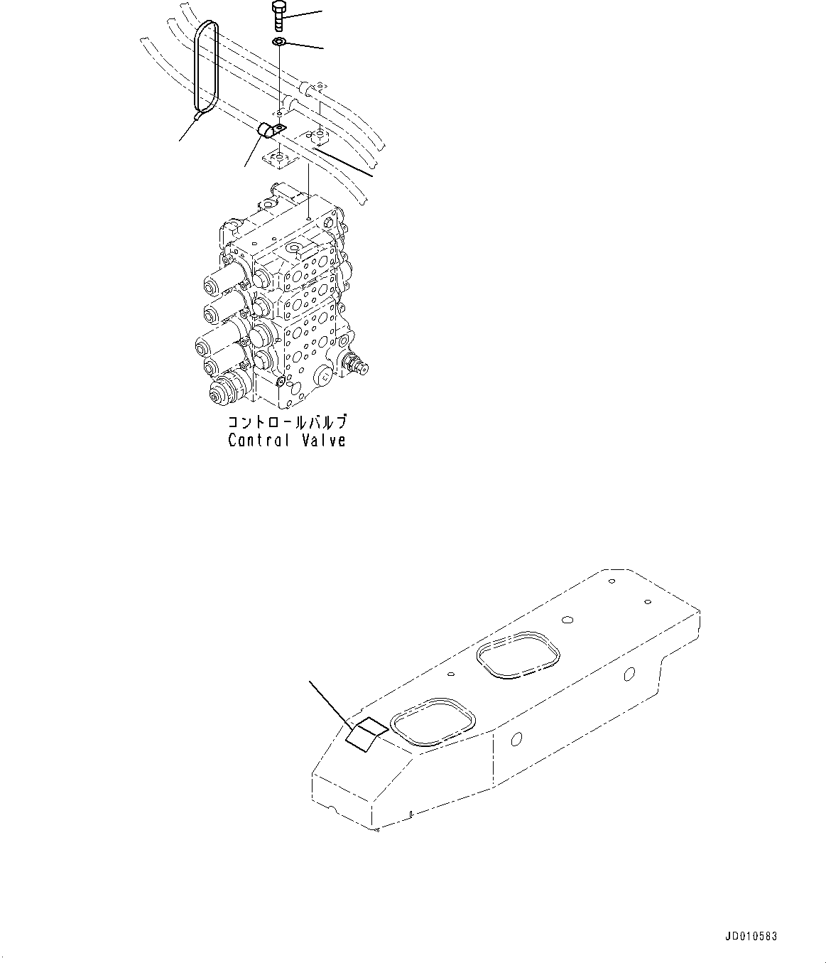 Bracket(Fender,Control Valve Elbow) (17M-61-42130) KOMATSU