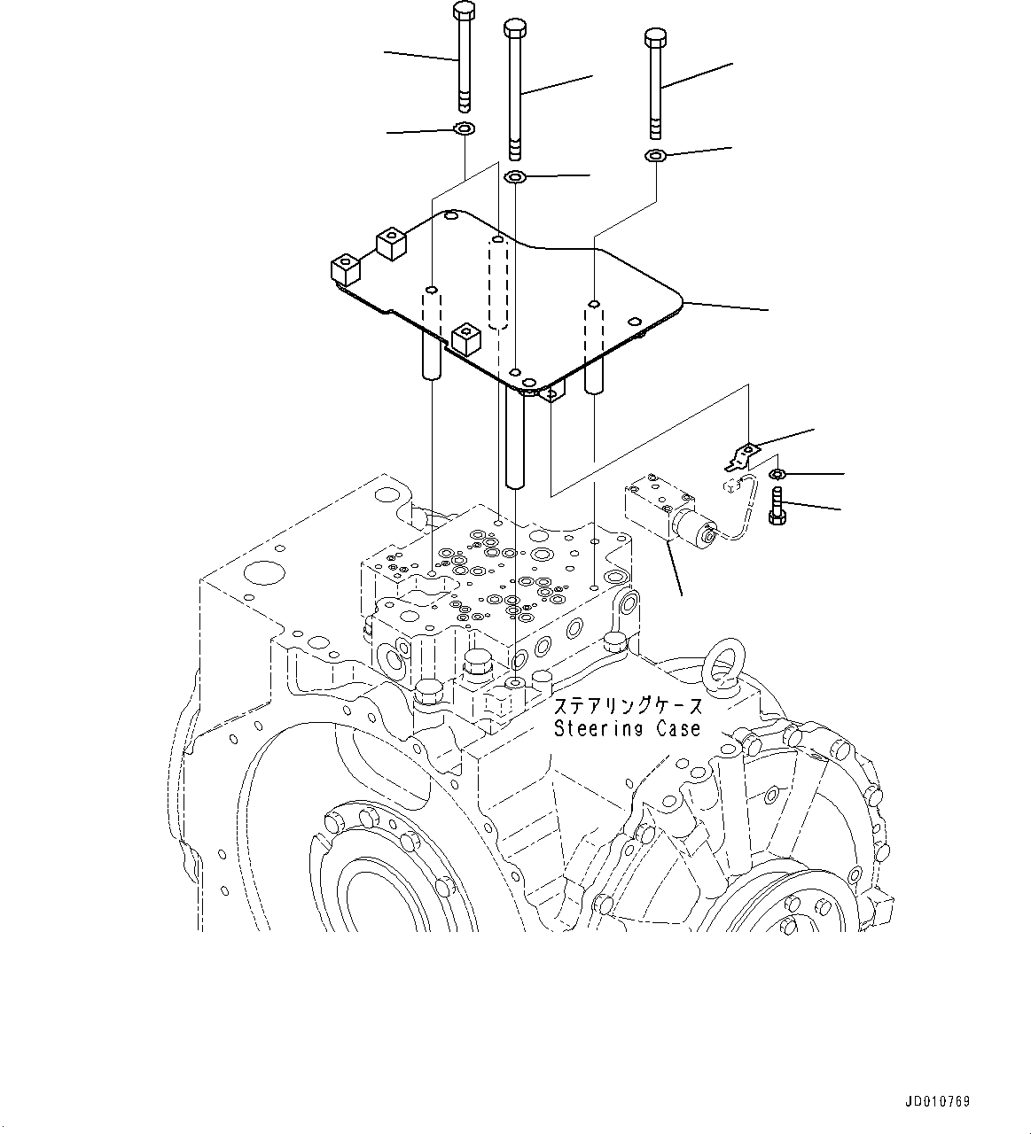Valve Assembly(Power Train,Steering Valve) (17M-22-42101) KOMATSU