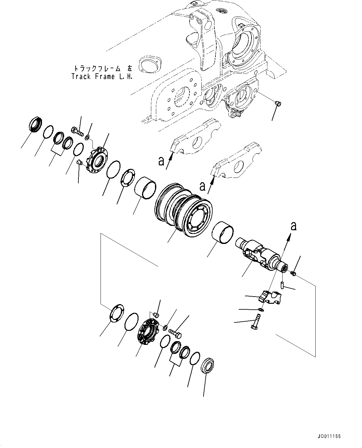 Опорный каток в сборе 17A-30-00621 KOMATSU