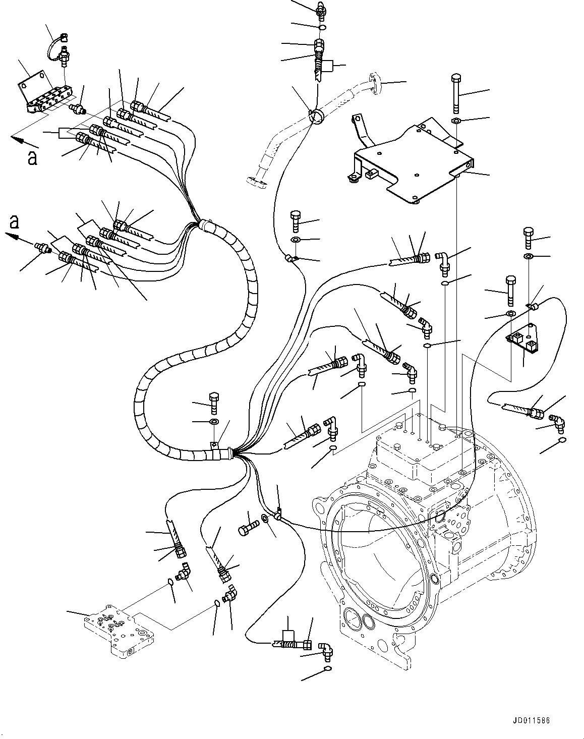 Hose(Power Train,Piping) (07297-010A5) KOMATSU