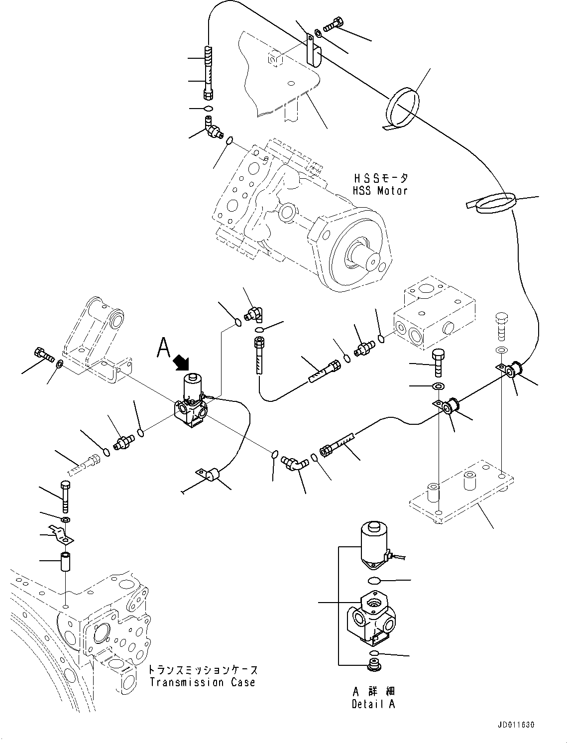 Hose(Proportional Pressure Control (PPC) Piping,PPC Pressure Piping) (02760-00205) KOMATSU