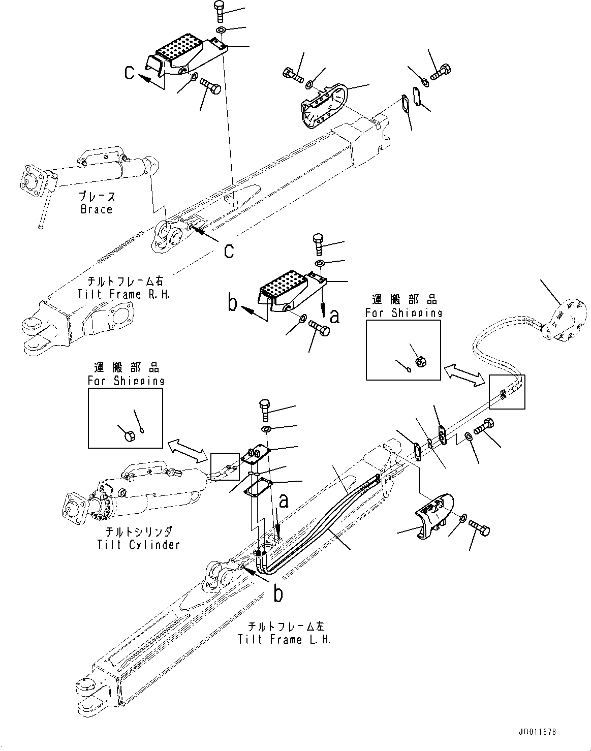 Cover Assembly(Blade Tilt Piping) (17A-50-68150) KOMATSU