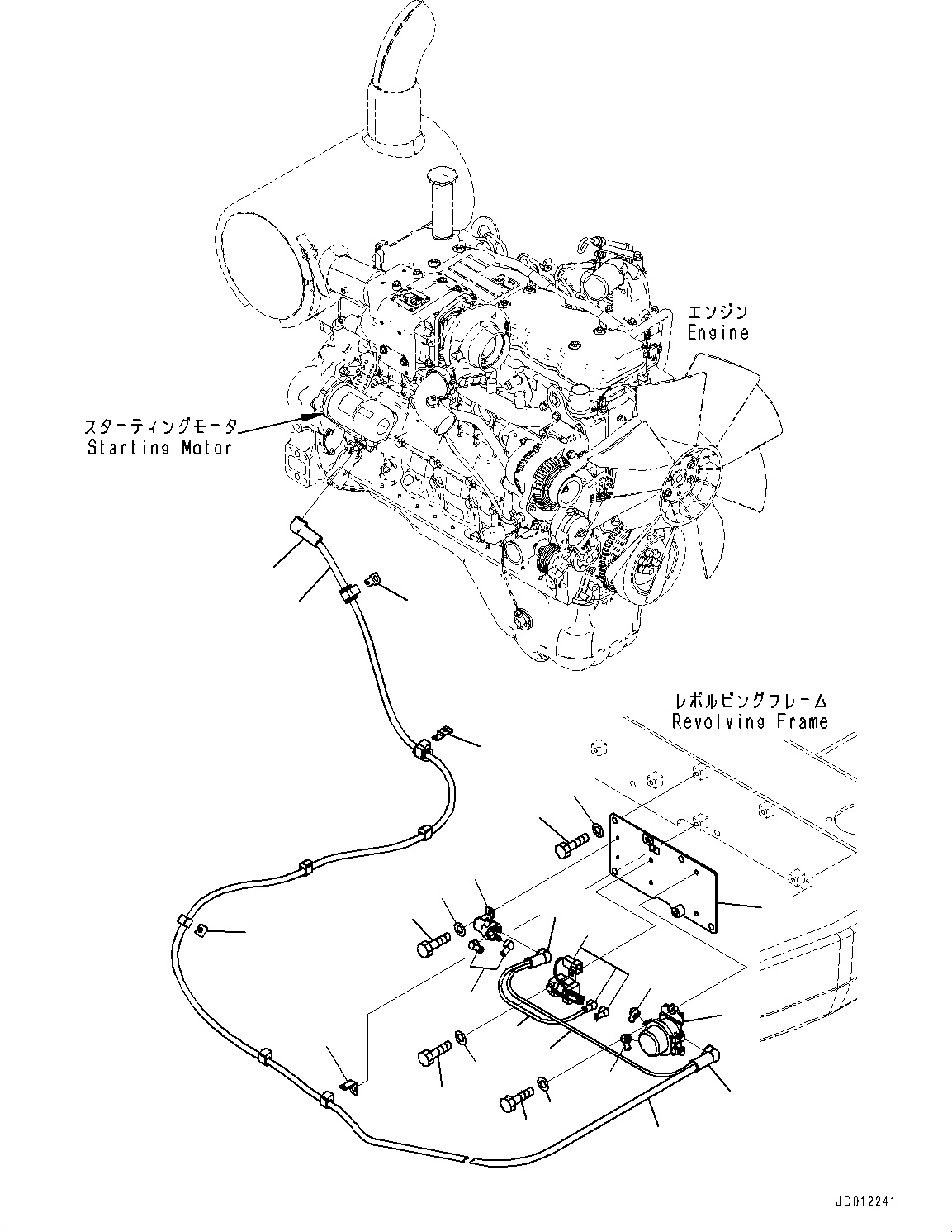 Кабель 22U-06-27190 KOMATSU