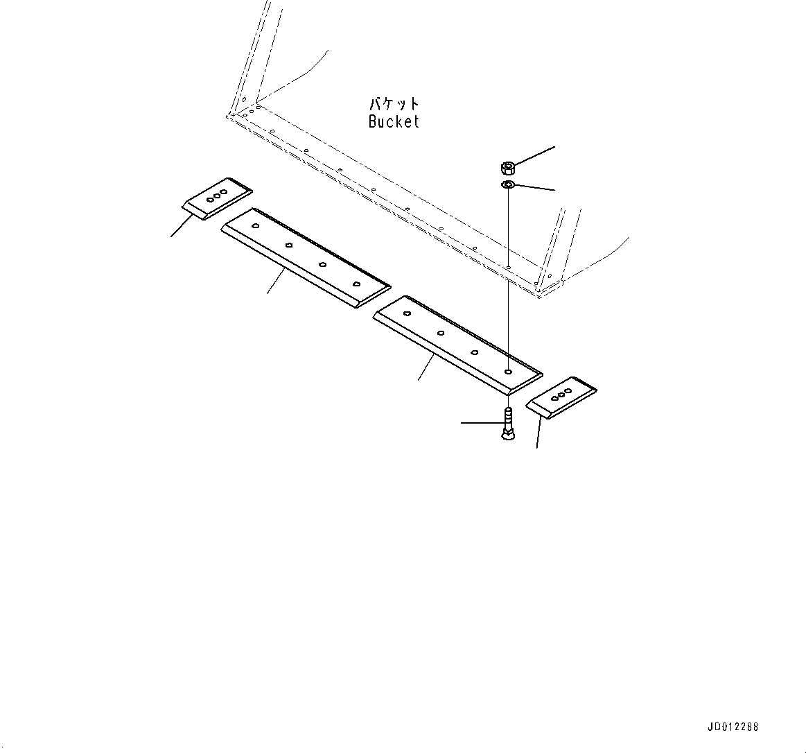 EDGE,CENTER (L=1321MM) 424-815-2210 KOMATSU