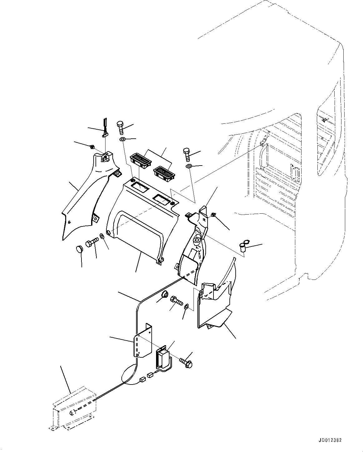 Cover(Floor Frame,Floor, Base) (22U-43-21334) KOMATSU