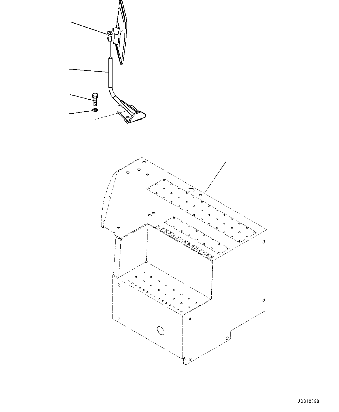 Cover(Front Cover,Cover) (22U-54-28291) KOMATSU