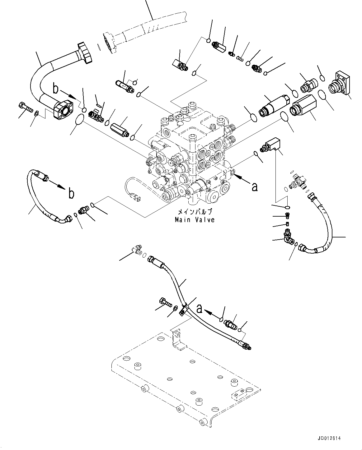 Hose(Hydraulic Piping,Delivery Piping) (424-62-43710) KOMATSU