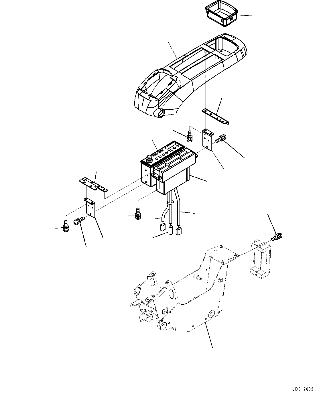 Frame(Floor Frame,Console Cover, L.H.) (22U-43-22351) KOMATSU