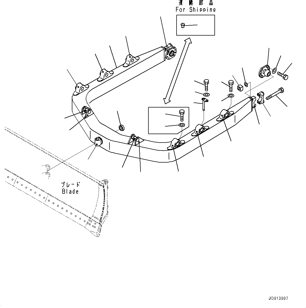 Кронштейн сварной 175-70-23261 KOMATSU
