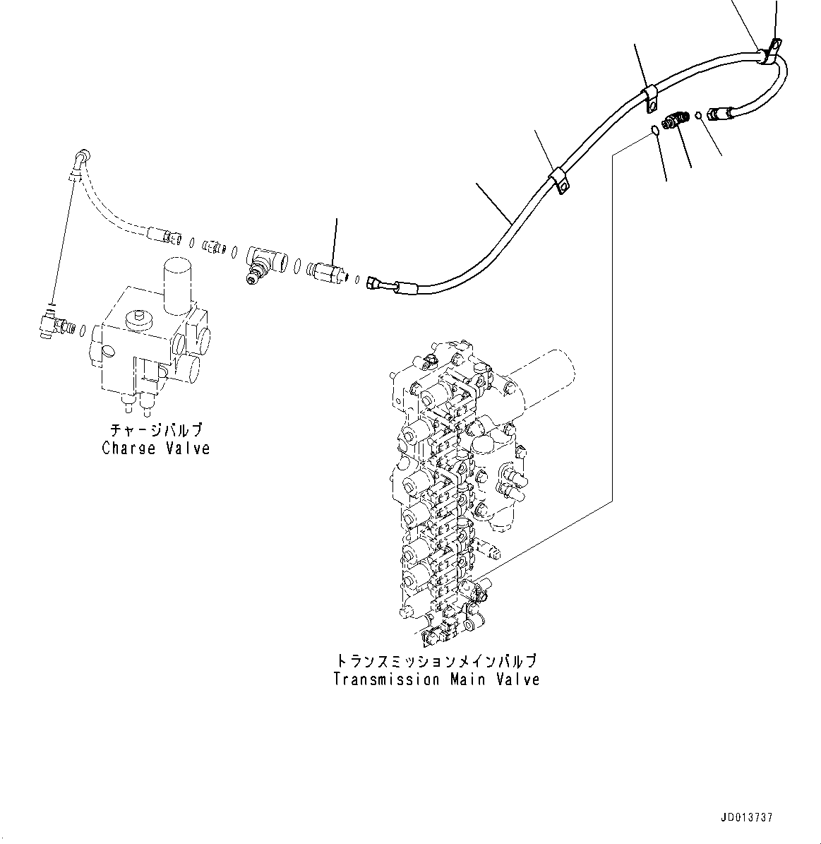 Valve, Check(Brake Control,Accumulator Charge Valve Mounting,For Japan High Pressure Accumulator Regulation) (421-43-37770) KOMATSU