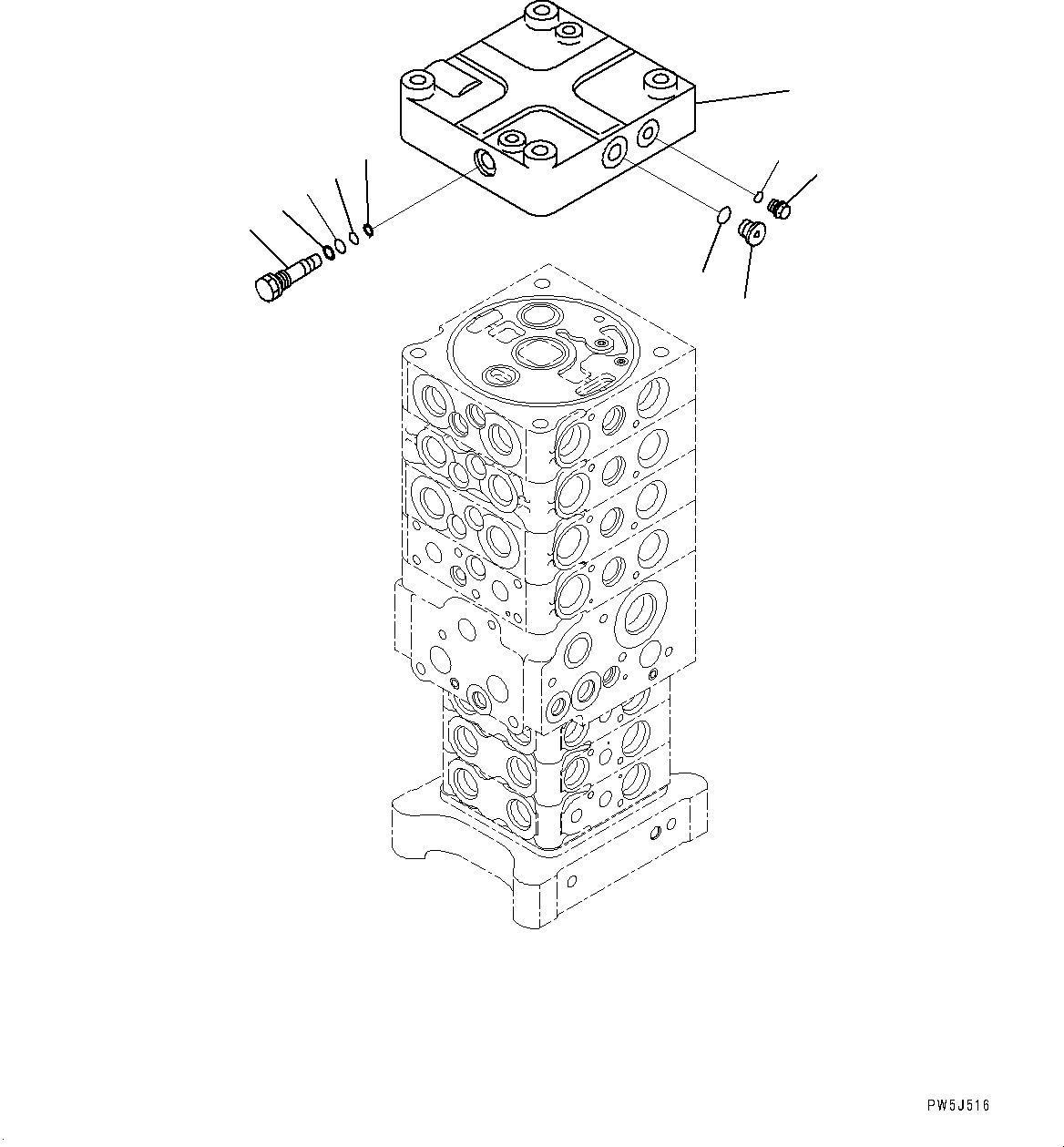 Клапан управления в сборе 723-57-14404 KOMATSU