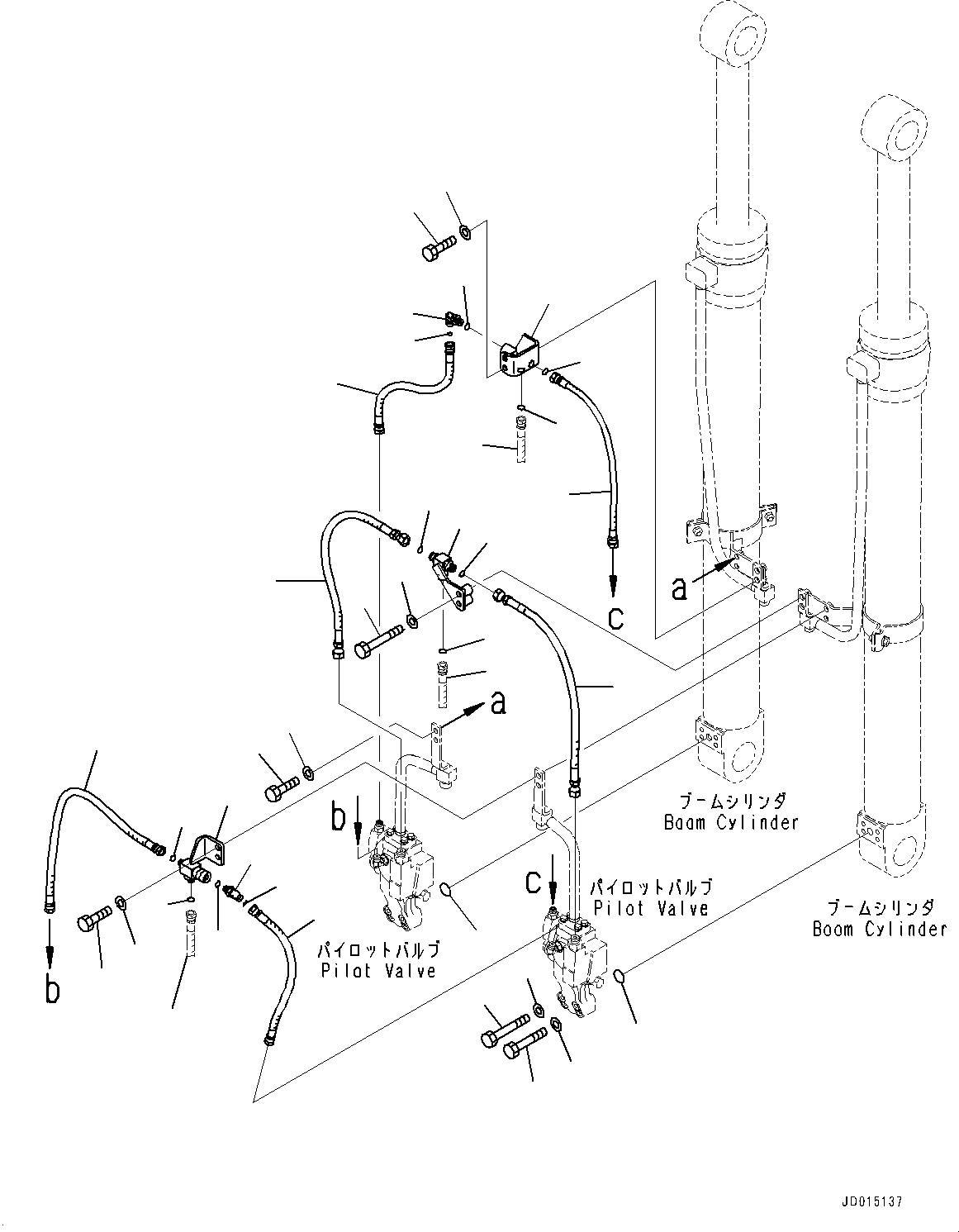 Hose(Arm Crane Unit,Boom Piping) (22B-62-23741) KOMATSU