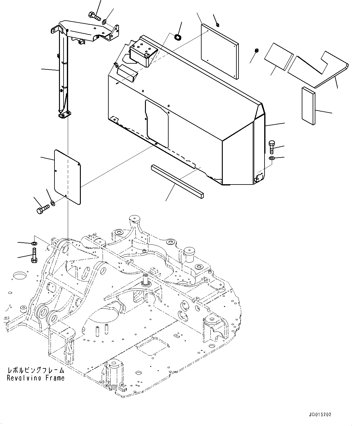 Крышка 21W-54-55811 KOMATSU