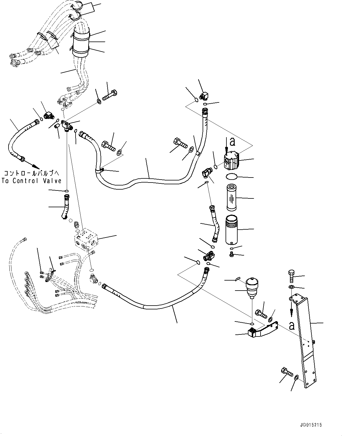 Block(Attachment Piping,Valve,With 1-Additional Actuator Piping, Accumulator) (22B-62-21342) KOMATSU
