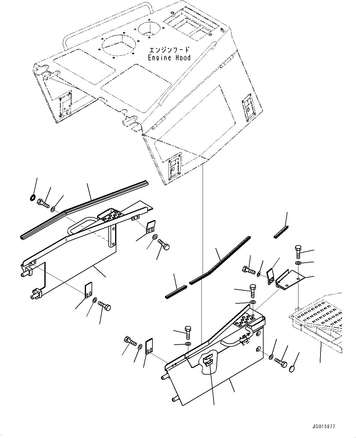 Cover,L.H.(Fender Related Parts,Fender Cover) (154-969-7290) KOMATSU
