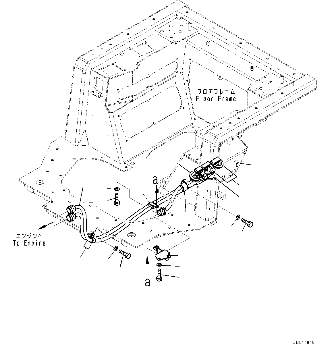 Case(Floor Frame,Controller Box) (154-54-73282) KOMATSU
