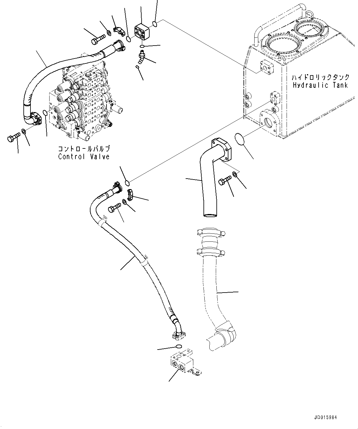 Tube(Power Train Hydraulic Piping,HSS Motor Piping) (154-60-72411) KOMATSU