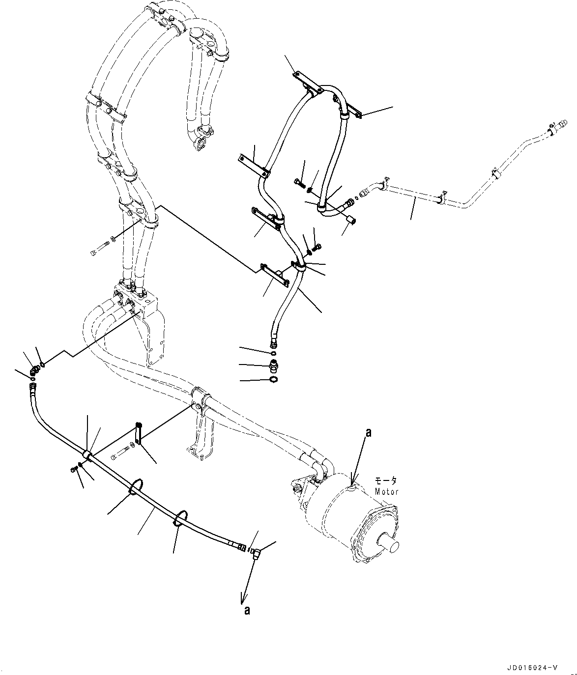 Tube(Rotor Lift Piping,Rotor Basket Piping) (154-969-3891) KOMATSU