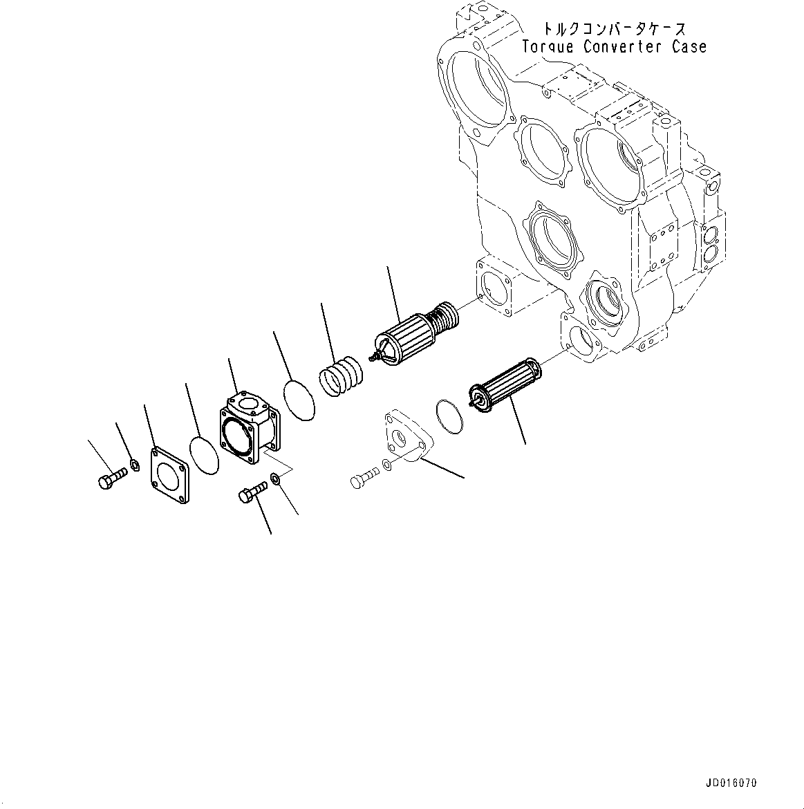 Flange(Power Train,Torque Converter Case) (154-13-61731) KOMATSU