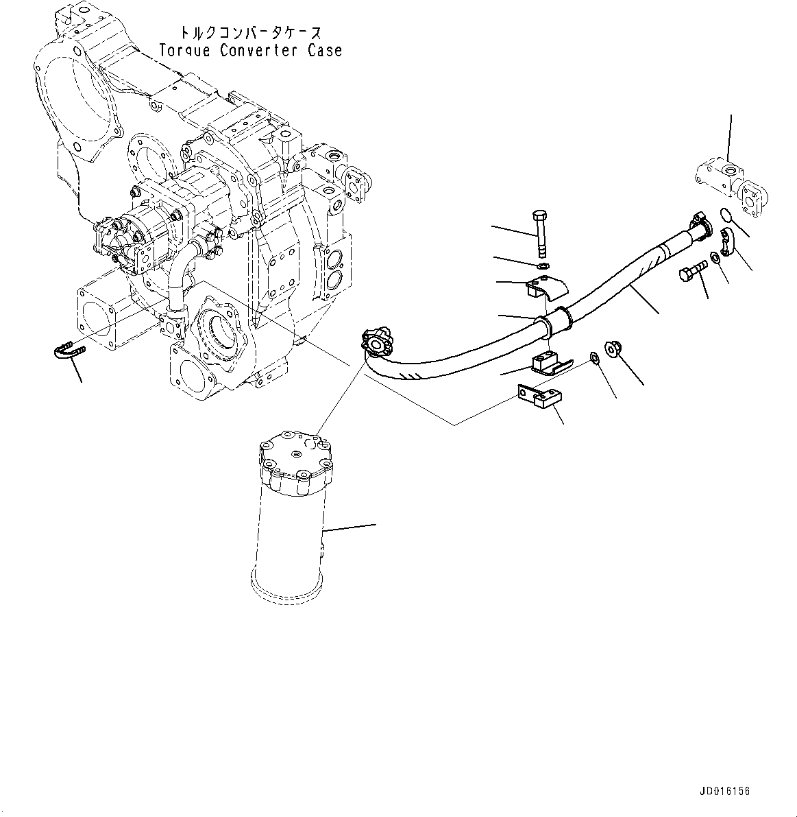 Case(Power Train Filter,Additional Piping) (17A-49-15531) KOMATSU