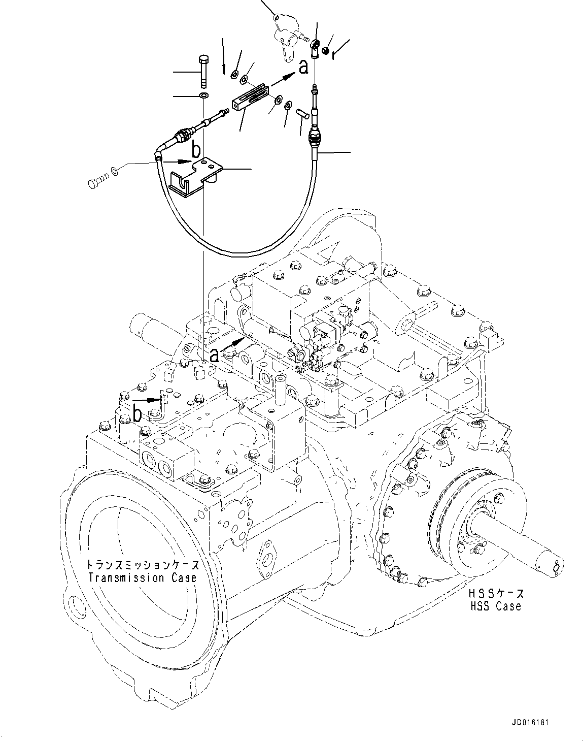 Bracket(Floor Frame,Parking Brake Lever) (154-43-72321) KOMATSU