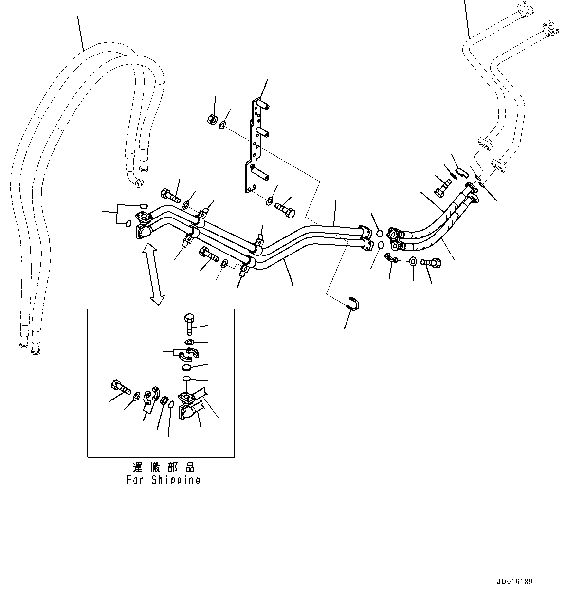 Tube(Rotor Lift Piping,Rotor Basket Piping) (154-969-3152) KOMATSU