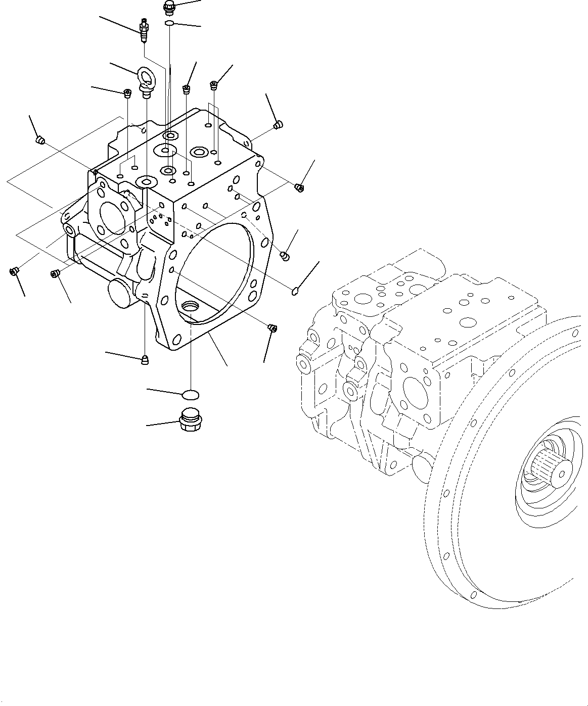 Корпус в сборе (708-2L-06990) KOMATSU