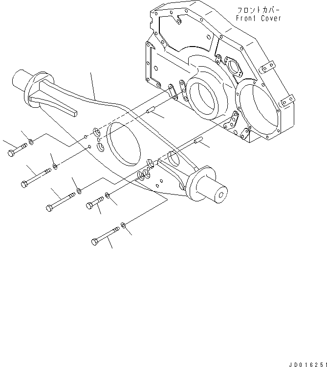 SUPPORT,FRONT 154-01-71110 KOMATSU