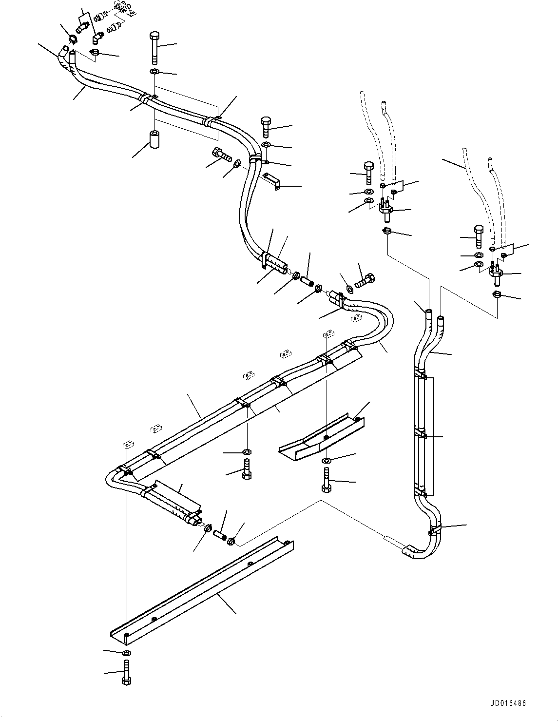 Hose Assembly(Cab,Air Conditioner Piping) (21T-979-4582) KOMATSU