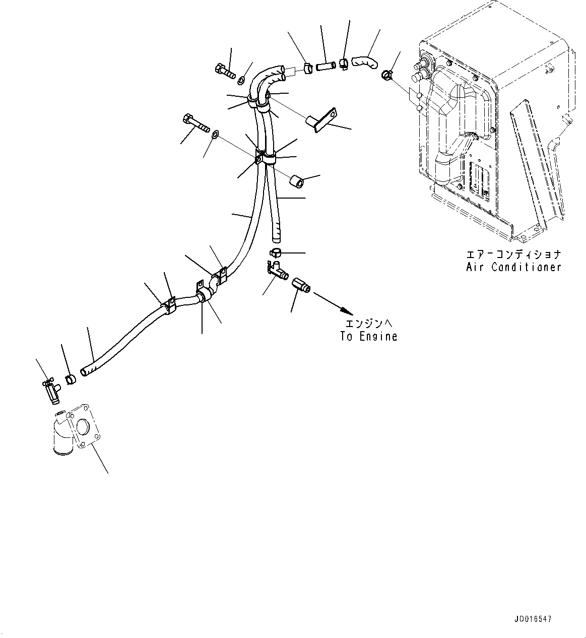 Tube(Cooling Piping) (154-03-71711) KOMATSU