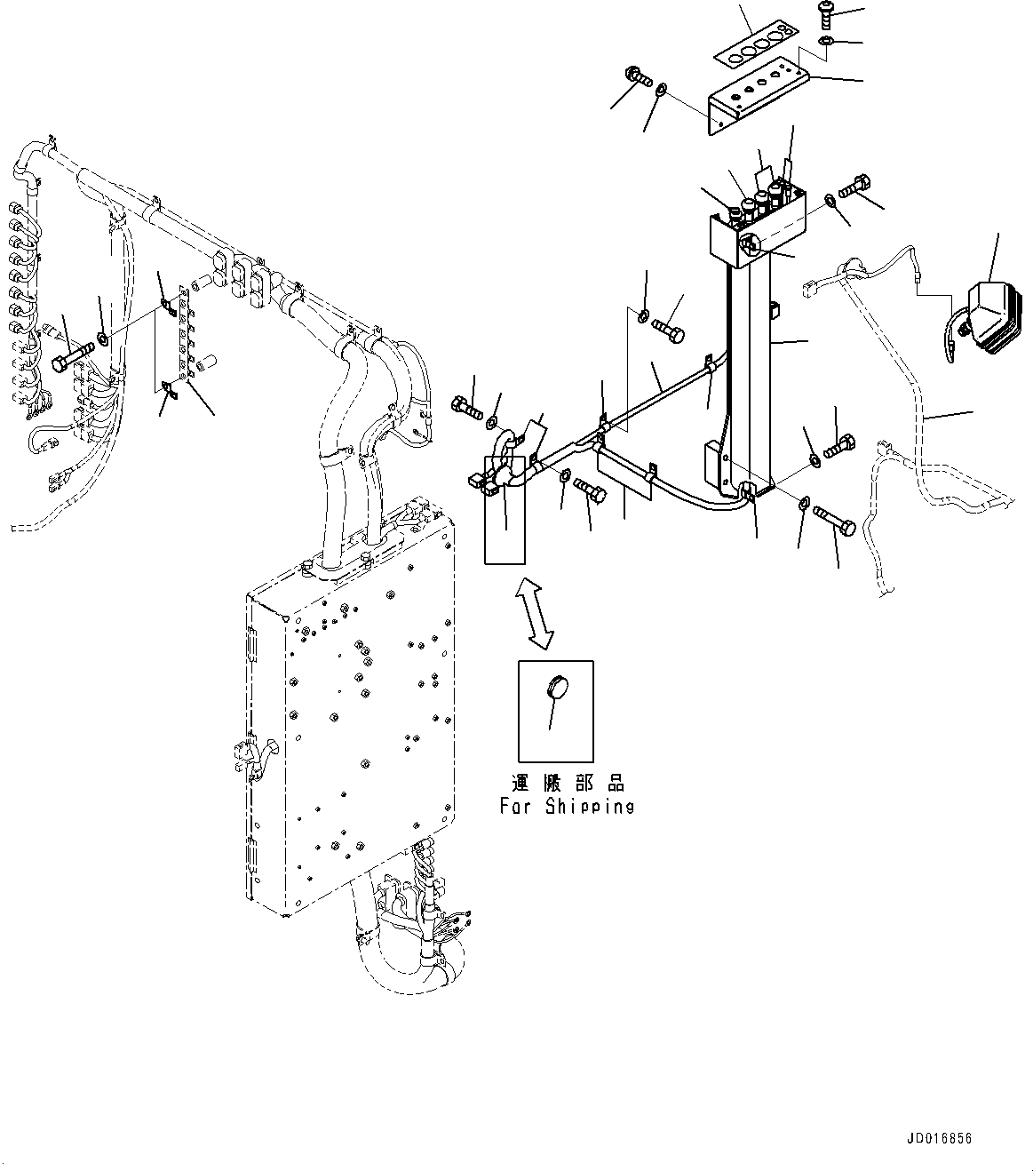 Bracket(Electrical Parts,Cab Base, Bracket and Clip,Loading Shovel, Bottom Dump Type,Hydraulic Ladder) (21T-06-33530) KOMATSU