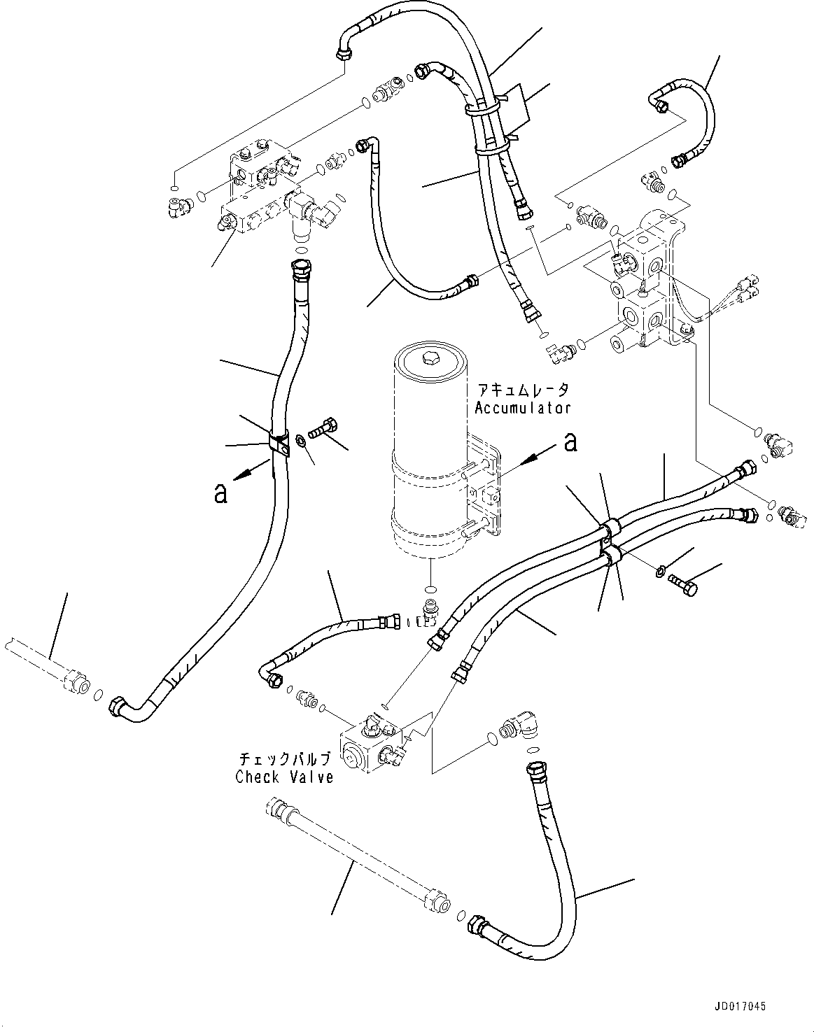 Tube(Proportional Pressure Control (PPC) Pump Return Piping,Tube) (21T-64-36210) KOMATSU