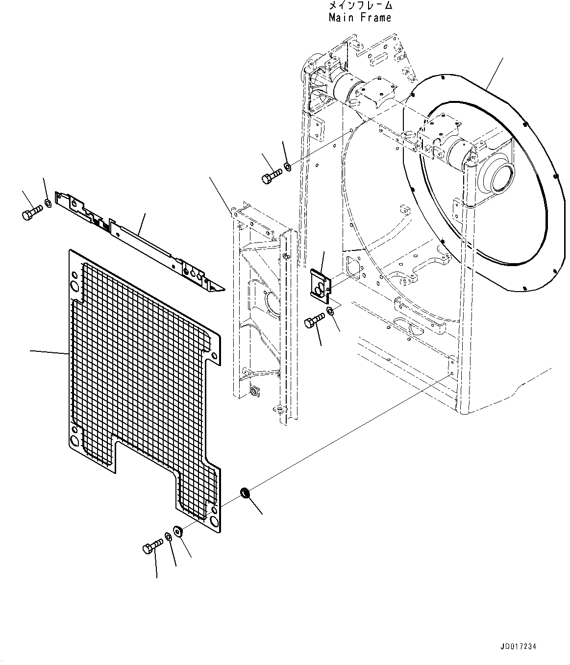 Support(Cooling Fan Drive,Support) (154-03-75131) KOMATSU