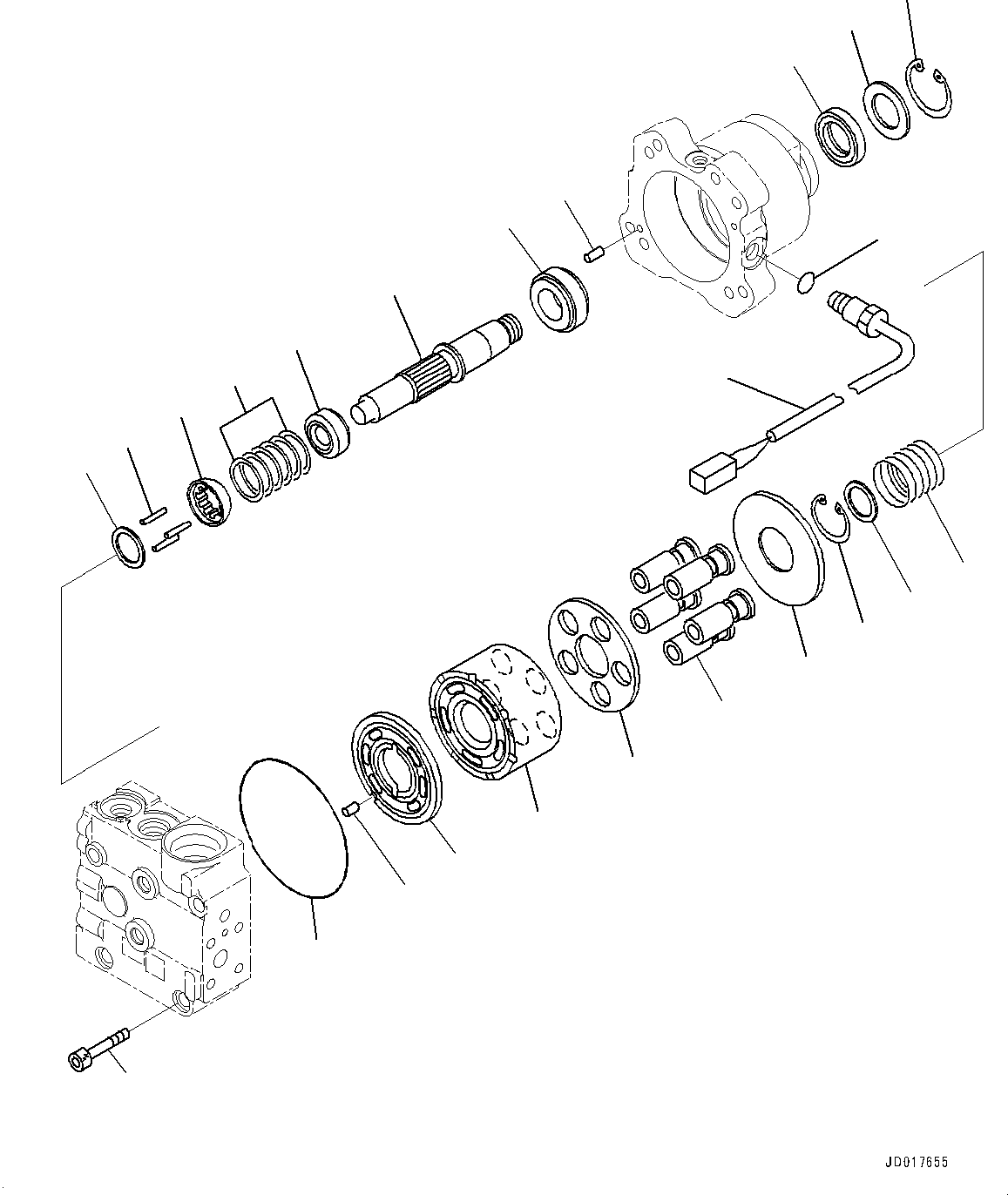 Электродвигатель в сборе 708-7S-00670 KOMATSU