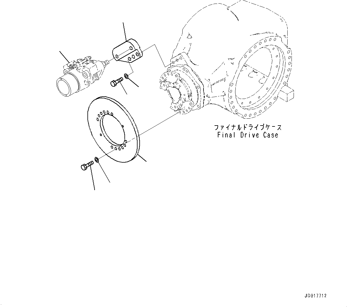 Plate(Rear Axle,Inner Parts, Brake Caliper) (23B-32-31333) KOMATSU