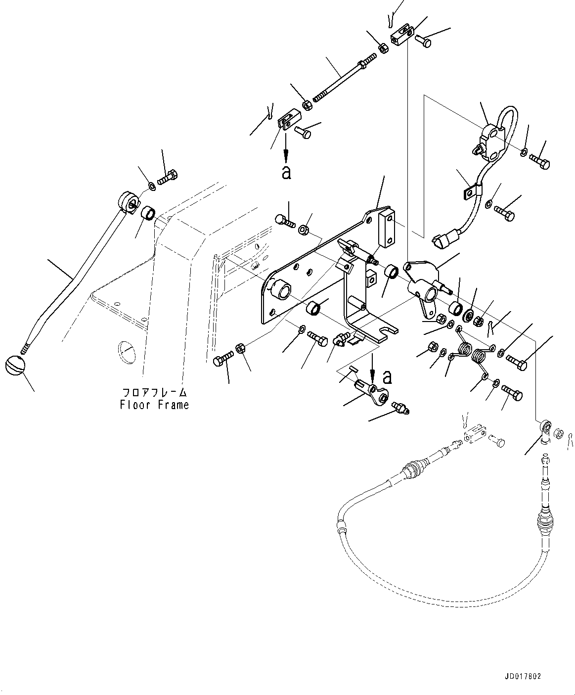 Rod End(Brake Rod Control) (04250-80847) KOMATSU