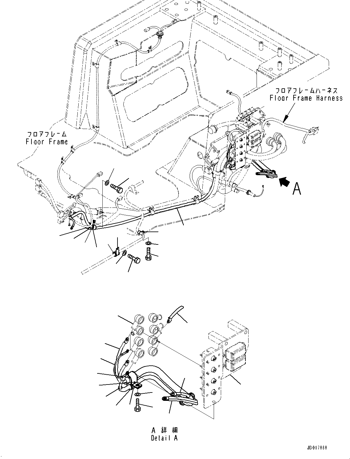 Cap(Floor Frame,Switch and Controller) (08038-02027) KOMATSU