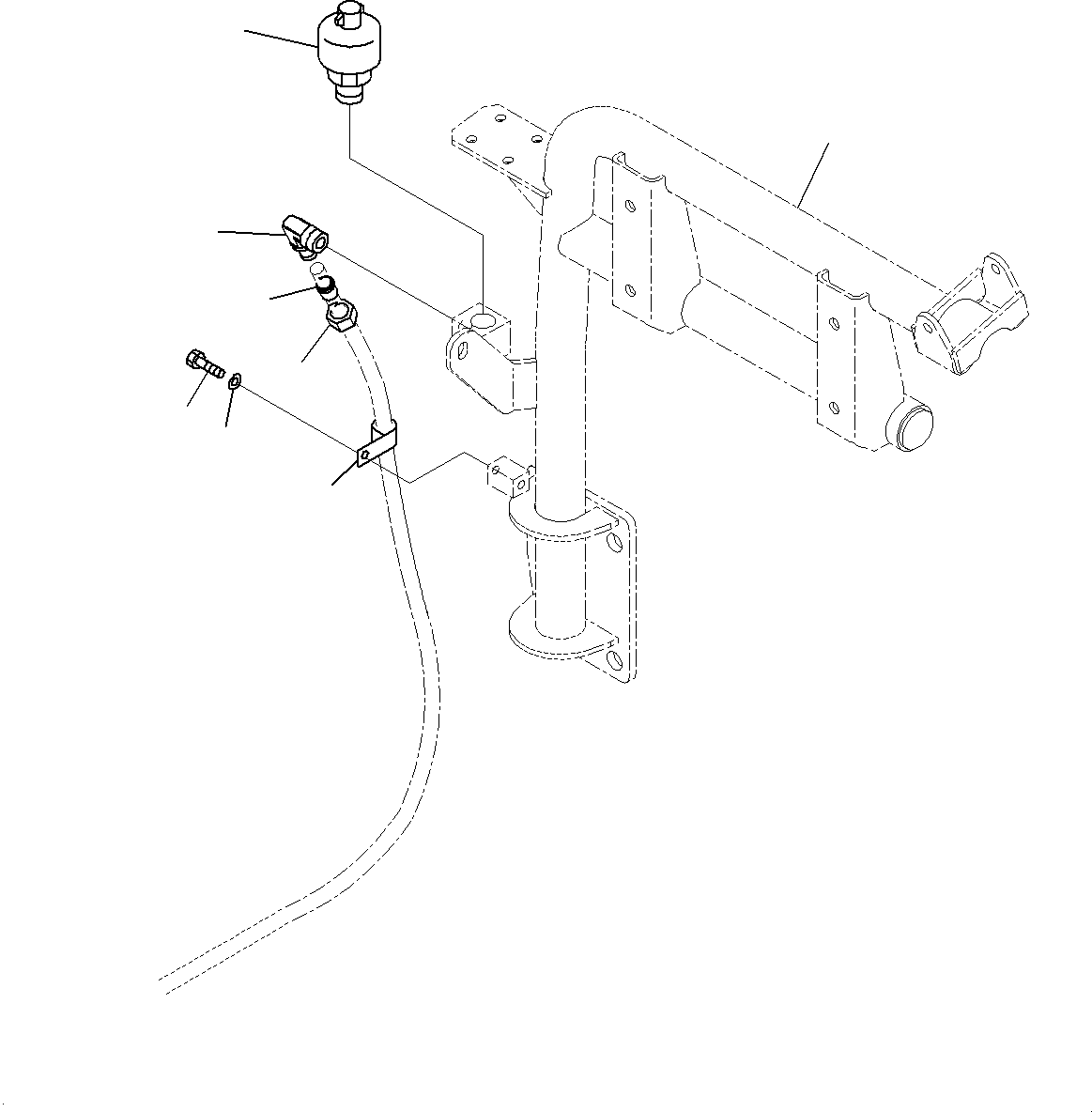 Bracket(Engine Hood Related Parts,Related Parts) (56B-54-21490) KOMATSU