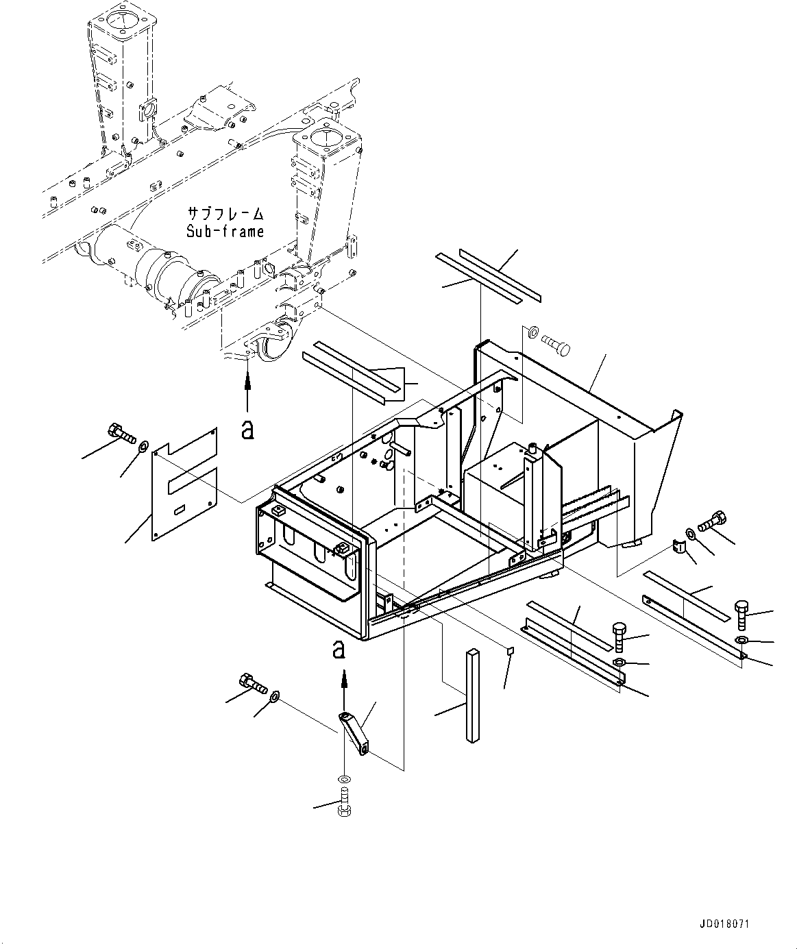 Bolt(Battery and Battery Case Group,Mounting Parts) (01010-81635) KOMATSU