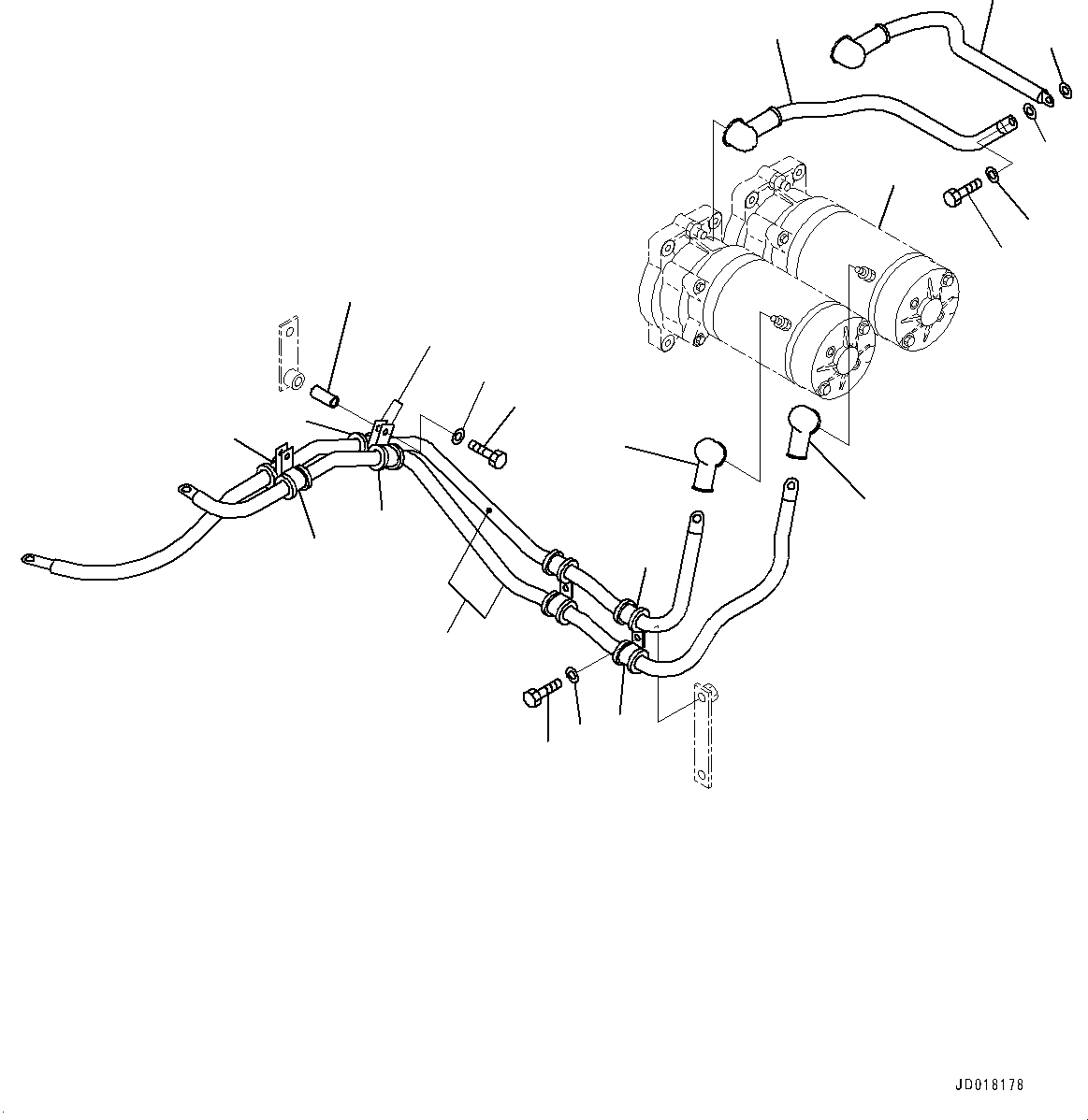 Motor Assembly(Battery and Battery Case Group,Emergency Steering Related Parts) (421-62-32700) KOMATSU