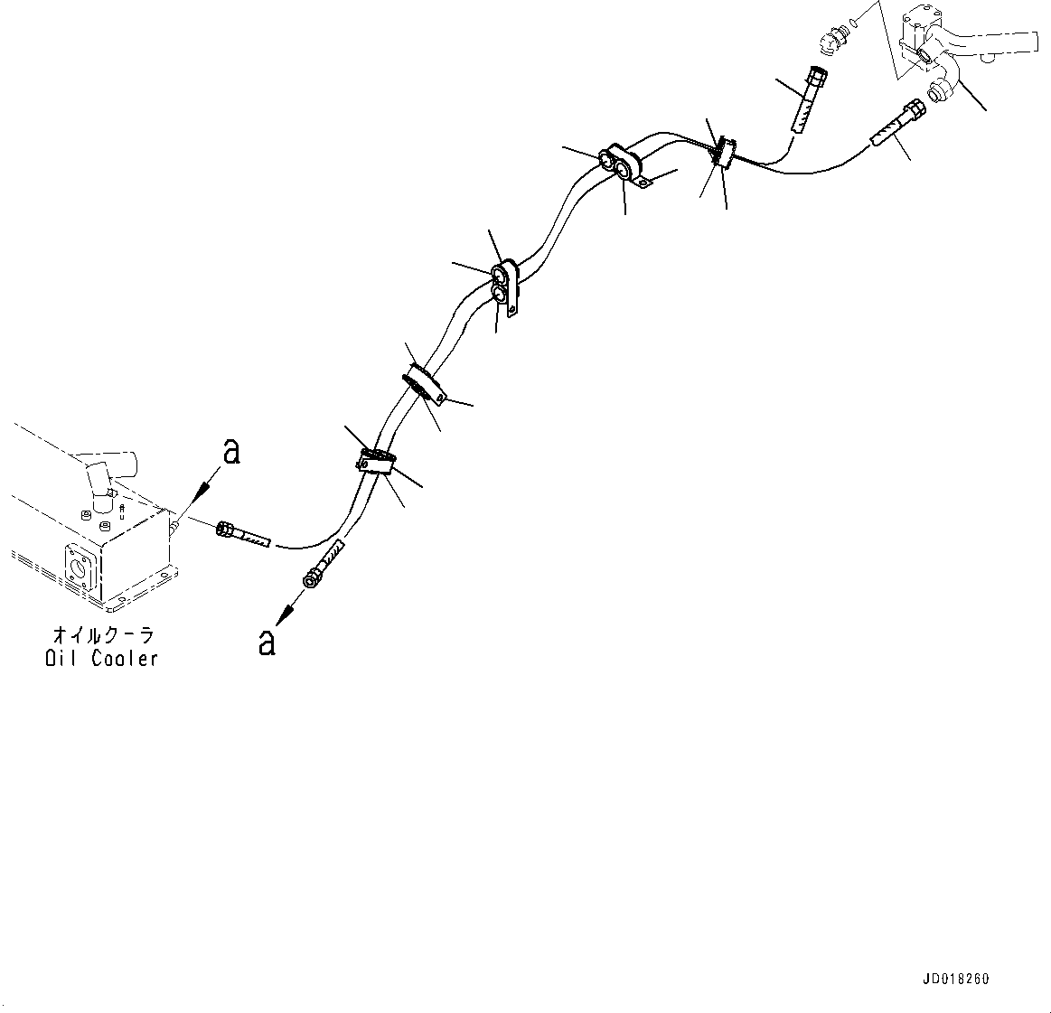 Tube(Hydraulic Piping,Hoist Cylinder Piping) (56B-61-11423) KOMATSU