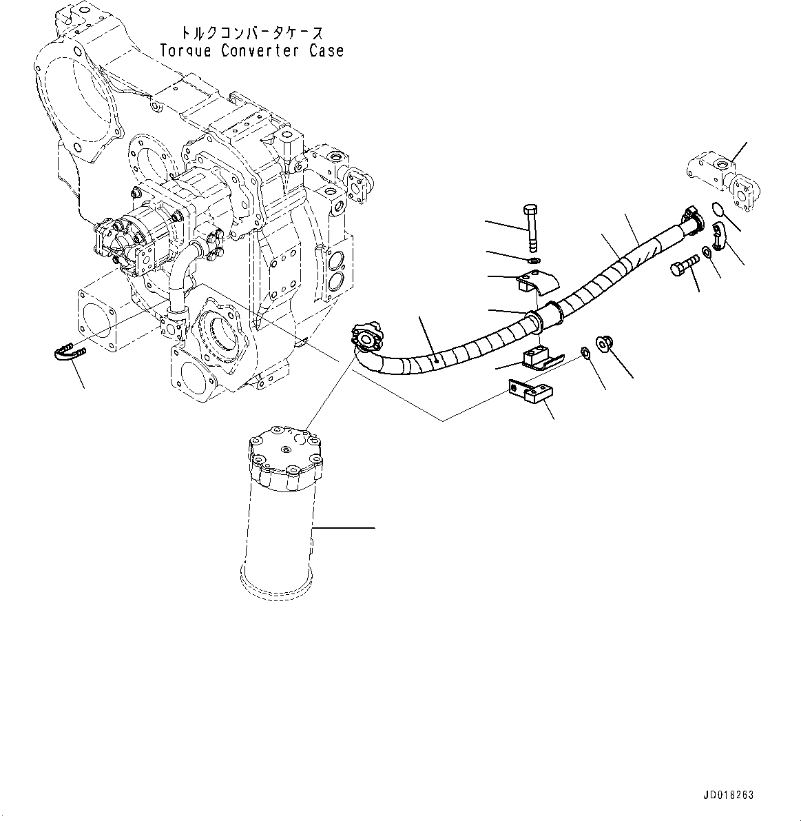 Filter Assembly(Power Train Filter) (154-49-71202) KOMATSU