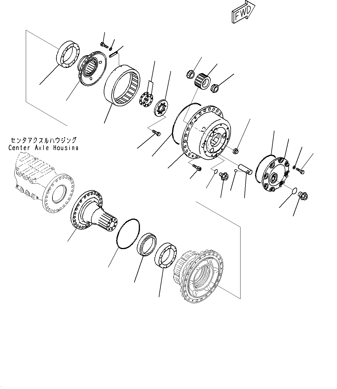 Final Drive Assembly, R.H. 56B-23-25052 KOMATSU