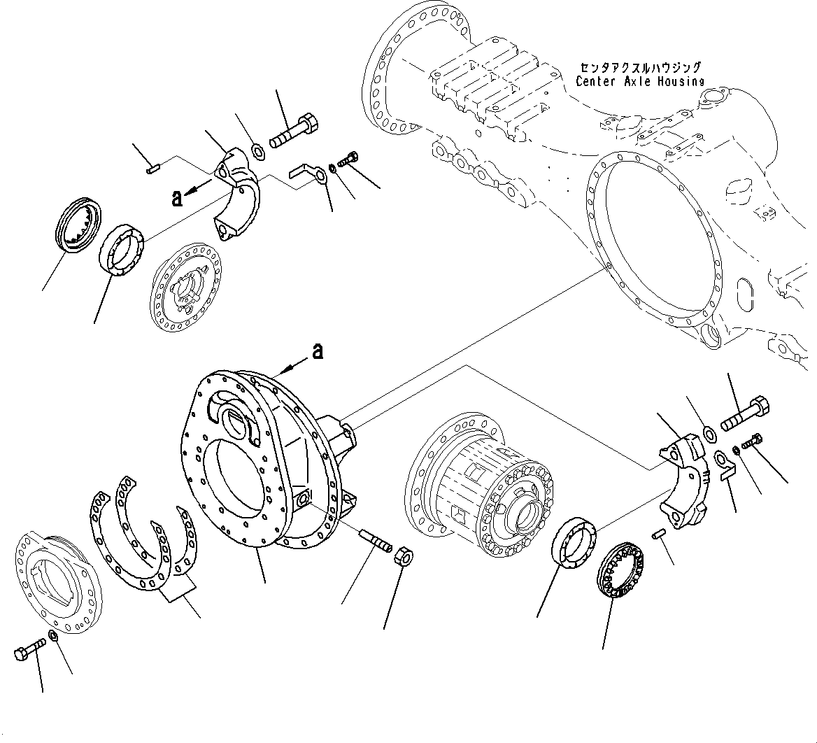 Carrier and Cap Assembly 56B-23-11161 KOMATSU