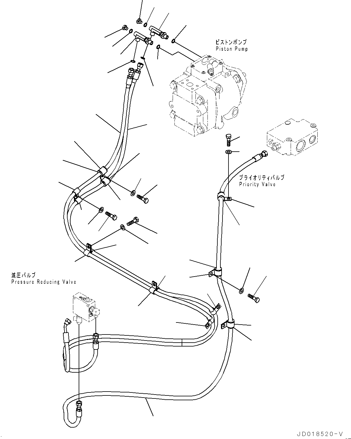 Шланг 23B-60-73880 KOMATSU