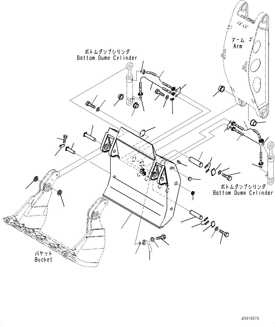Hose, Flange Type(Loading Shovel, Boom and Arm,Arm) (07083-41231) KOMATSU